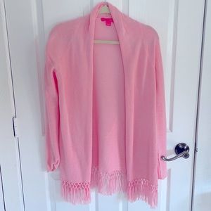 Tatum Lilly P fringe hem cartigan